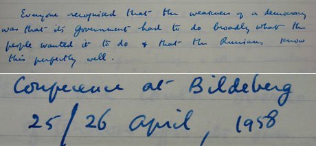 Extracts from 1958 notes by Lord John Hope: credit to Charlie Skelton