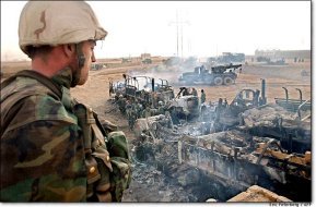 American fratricide in the fog of war: Photo by Eric Feferberg - AFP