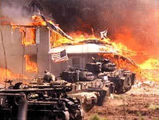 Waco, Tx Branch Davidian home and church after 'government interference.'